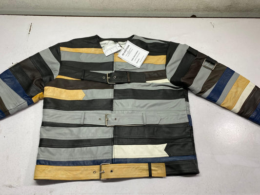Custom color Leather High Demand Leather Martin x H&M Belt Leather Jacket- Limited Edition