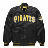 MLB Pittsburgh Pirates Varsity Jacket Satin Jacket- Black