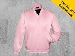 Handmade Custom Satin High School Letterman Baseball Bomber Blank Mid Season Varsity Street-wear College Bomber Jacket All leagues Jacket