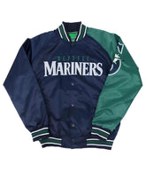 MLB Seattle Mariners Varsity Jacket Navy Blue Satin Jacket Team Varsity Jackets Letterman Jackets with Custom Demand Accepted