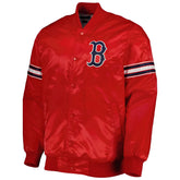MLB Boston Red Sox Varsity Jacket Red Satin Jacket Letterman Jackets Custom Varsity Jackets Team Varsity Jackets Baseball Jackets