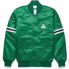 NBA Boston Celtics Varsity Jacket Satin Jacket Letterman Custom Varsity Jackets – Green