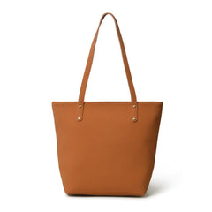 Era Vegan Women’s Leather Tote Bag Tan Brown Color