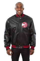 Premium Quality Atlanta Hawks Full Leather Jacket - Black