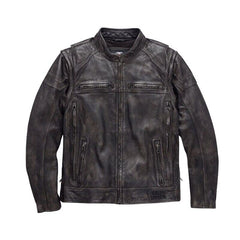 Harley Davidson Dauntless Men Convertible 2 in 1 Genuine Cow Leather Jackets