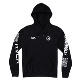 RVCA x Shoyoroll Defer Vaxsyr BJJ Hoodie - Black Fleece 350 GSM Premium BJJ Apparel