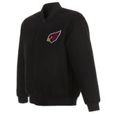 Arizona Cardinals Reversible Wool Jackets - Black