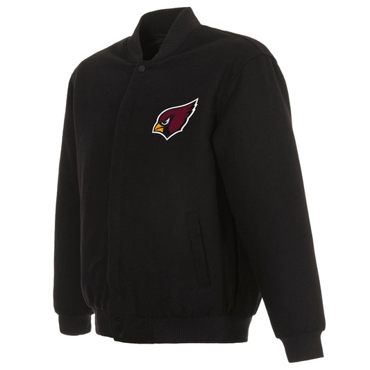 Arizona Cardinals Reversible Wool Jackets - Black