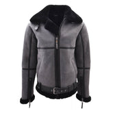 Original RAF Flying Sheepskin Jacket Tyler Grey Black Shearling