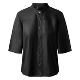 Soft High Quality Women’s Nero Leather Shirt Black