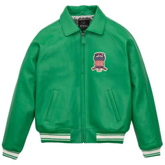 Men's Avirex Leather Jacket Iconic Avirex jacket (Green )