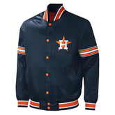 MLB Houston Astros Varsity Jacket Satin Jacket Custom Varsity Jackets Baseball Jacket Letterman Jackets- Navy Blue