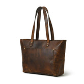 Essential Work Women’s Leather Tote Brown Leather