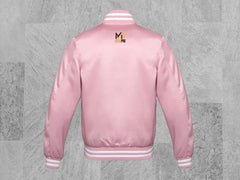 Handmade Custom Satin High School Letterman Baseball Bomber Blank Mid Season Varsity Street-wear College Bomber Jacket All leagues Jacket