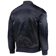MLB New York Yankees Varsity Jacket Satin Team Varsity Jackets Baseball Jacket Custom Varsity Jackets Letterman Jacket- Navy Blue