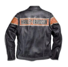 Men's Handmade Harley Davidson Racing BIKE Distressed Leather Jackets