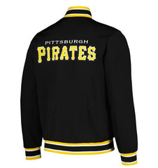 MLB Pittsburgh Pirates Varsity Jacket Black Satin Jacket Custom Varsity Jackets Letterman Jacket Baseball Jackets
