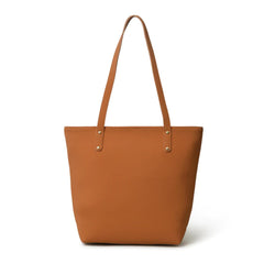 Era Vegan Women’s Leather Tote Bag Tan Brown Color