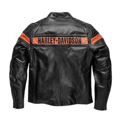 Harley Davidson Genuine Leather Motorcycle Men’s Jacket