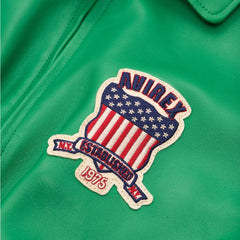 Men's Avirex Leather Jacket Iconic Avirex jacket (Green )