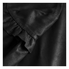 Soft High Quality Women’s Nero Leather Shirt Black