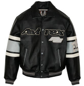 Men's Avirex Leather Jacket Las Vegas Avirex jacket (Black)