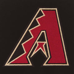 Arizona Diamondbacks - JH Design Reversible Fleece with Faux Leather Sleeves - Black/White