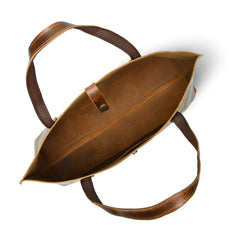 Buffalo Terry Women’s Leather Tote Bag Coffee Brown