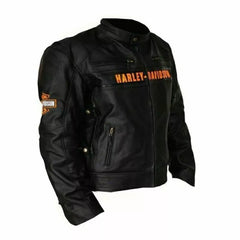 Harley Davidson Men's Motorcycle Vintage Biker Real Cowhide Leather Jacket