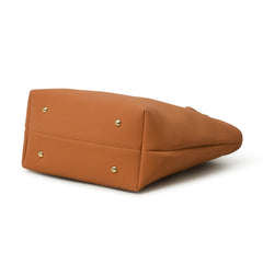 Era Vegan Women’s Leather Tote Bag Tan Brown Color