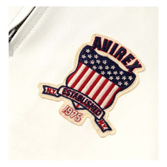 Men's Avirex Leather Jacket Iconic Avirex jacket (White)