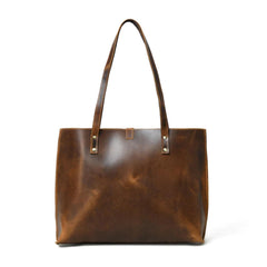 Buffalo Terry Women’s Leather Tote Bag Coffee Brown