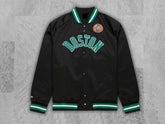 Custom Logo Accepted Satin Varsity Jacket league Boston Celtics Letterman Bomber Jacket Custom Varsity Jackets All Team Varsity Jackets=Black
