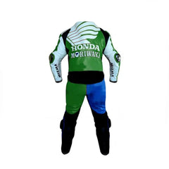 American Honda Green Moriwaki Motorcycle Racing Suit