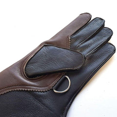Pack of 20 Left-Hand Falconry Gloves – Premium Nubuck Leather Bird Handling Gloves for Eagles, Hawks & Raptors (Wholesale)