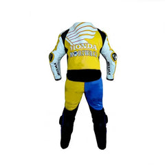 American Honda Yellow Moriwaki Motorcycle Racing Leather Suit – MotoGP
