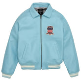 Men’s Avirex Leather Jacket Iconic Avirex Jacket (Light Blue)