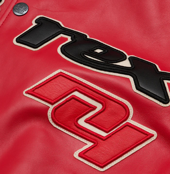 Men's Avirex Carolina Red LEGEND USA Real Bomber American Flight Leather Jackets