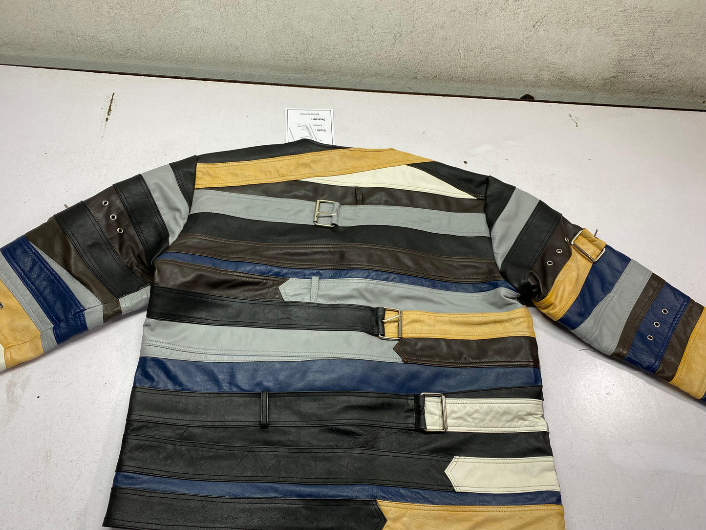 Custom color Leather High Demand Leather Martin  x H&M Belt Leather Jacket- Limited Edition