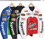 Vanson Star Supreme  Genuine Leather Jacket -Black