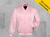 Handmade Custom Satin High School Letterman Baseball Bomber Blank Mid Season Varsity Street-wear College Bomber Jacket All leagues Jacket