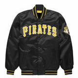 MLB Pittsburgh Pirates Varsity Jacket Satin Jacket- Black