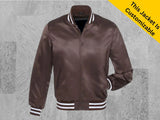 Custom Logo Custom Satin Jacket High School Letterman Baseball League Bomber Mid Season Varsity Jackets