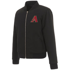 Arizona Diamondbacks JH Design Reversible Women Fleece Jackets - Black