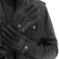 Black Leather Motorcycle Gloves