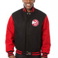 Atlanta Hawks Embroidered Wool Jacket - Black/Red