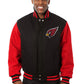 Arizona Cardinals JH Design Wool Full-Snap Jacket - Black/Red