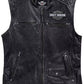 Harley Davidson Men's Moto Café Biker Vest Motorcycle Leather Vest