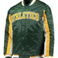 MLB Oakland Athletics Varsity baseball Satin Jacket-Green