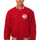 Atlanta Hawks Spacial Embroidered Handmade Wool Jacket - Red